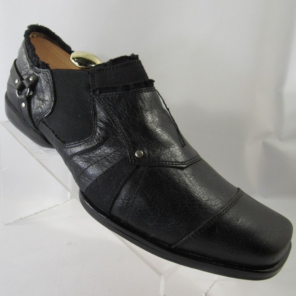 SHANE & SHAWN Size 10 M Black Loafer Mens R6 D1